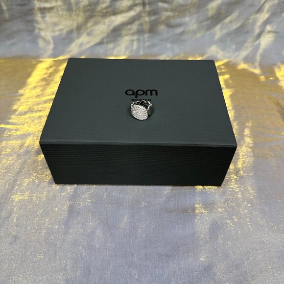 APM Monaco Galet Sterling Silver Silver Ring - Picture 4 of 4